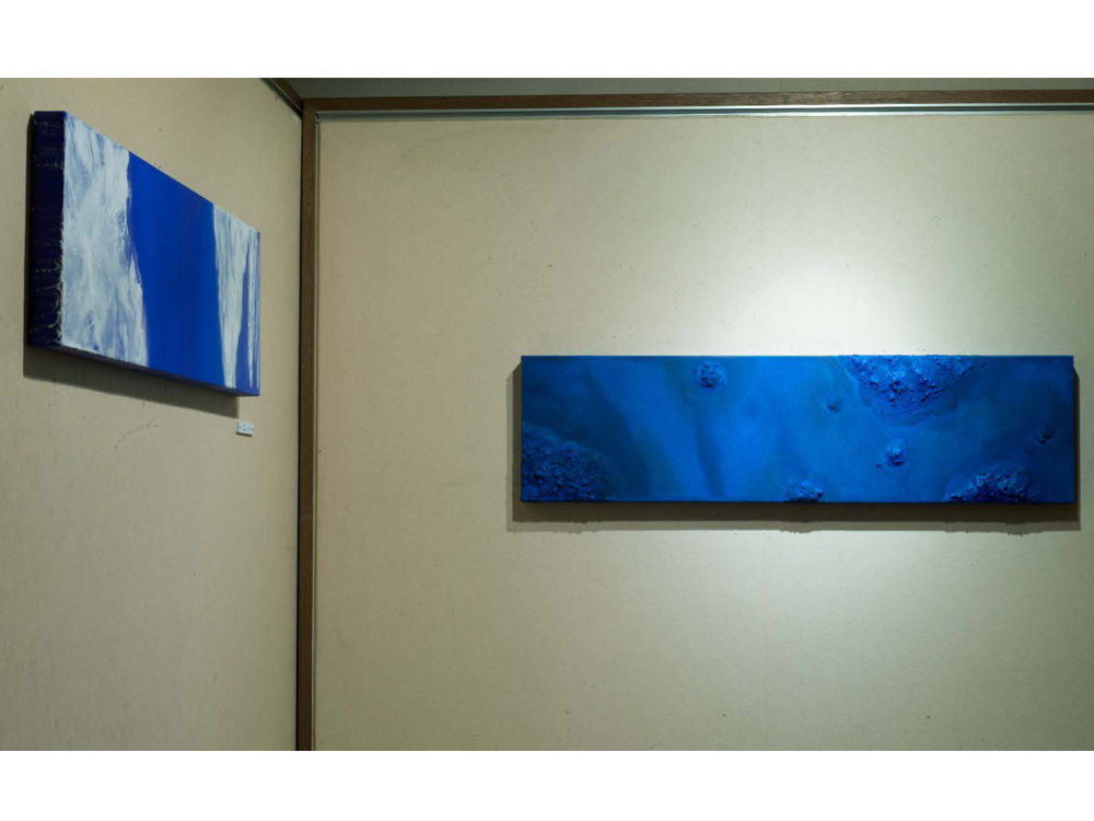Kinesis No.679(water scape),Kinesis No.680(cosmic island) Installation in Gallery Kankankyo